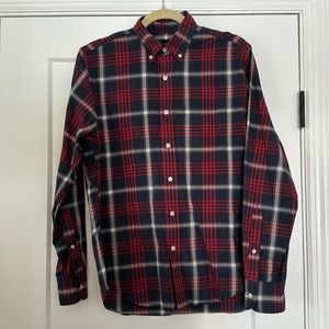 J Crew - Button Down Shirt - Size Small - 100% Cotton - Red/Blue